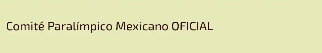 Comité Paralímpico Mexicano OFICIAL